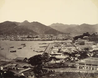 Vista panorâmica parcial de Nagasaki