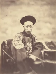 Retrato do Príncipe Kung, Irmão do Imperador da China, que Assinou o Tratado
