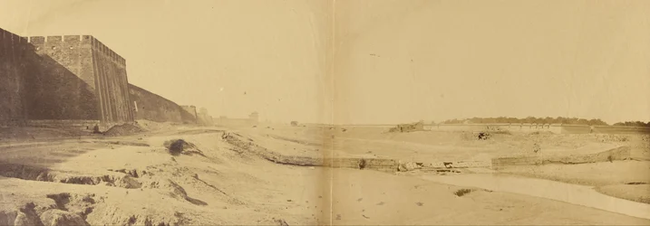 Posição assumida pelos ingleses e franceses com o cerco no Templo da Terra em preparação