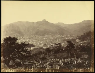 Vista de Nagasaki a partir do monte da bateria