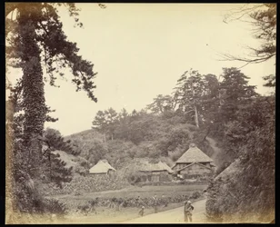 Vista da estrada Tokaido