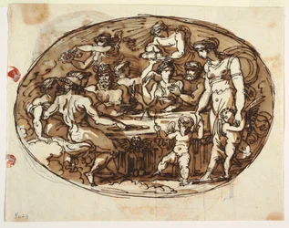 Banquete dos Deuses, variante para a Sala de Jantar, Palazzo Guarini, Forli