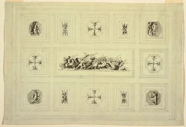 Armário de teto dedicado à guerra, Palazzo Quirinale, Roma