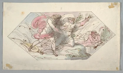 Desenho, Apolo e Daphne, 1796-98