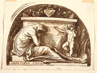 Desenho, Monumento Sepulcral para Leonida Spada, 1815