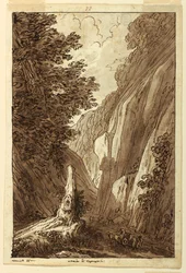 Desenho, A estrada de Caprarola, ca. 1813