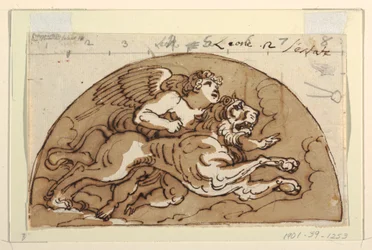 Leo, Lunette for Ceiling, Sala Octogonal, Palazzo Milzetti, Faenza