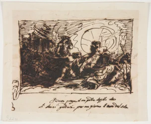 Phaeton pede a Apollo que conduza a carruagem do sol