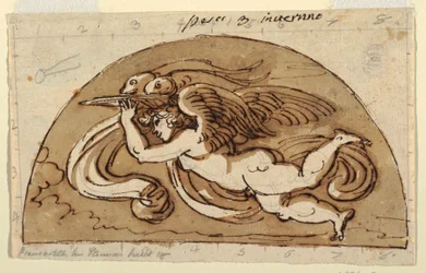 Peixes, Luneta para Teto, Sala Octogonal, Palazzo Milzetti, Faenza