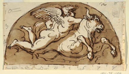 Tarus, Lunette for Ceiling, Sala Octogonal, Palazzo Milzetti, Faenza