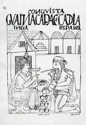 Um inca pergunta a um espanhol o que come, e este responde “Ouro”