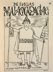 Representação de Manco Cápac, o lendário fundador inca do Reino de Cusco e figura da mitologia inca