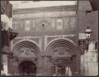 Cairo. Mesquita de El-Arhar, detalhes da porta
