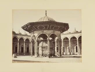 O Cairo. Mesquita de Mohamed Ali, fonte das Abluções [sic], Egito