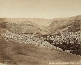 Vista panorâmica de Zahleh, Síria