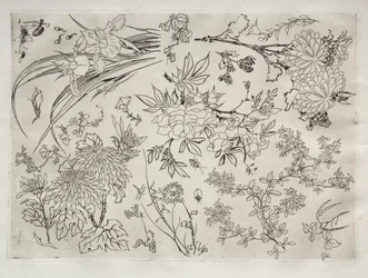 Serviço de Jantar Serviço Rousseau: Flores no. 23, 1866.