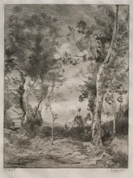 Paisagem, ou O Cavalo Branco, depois de Corot