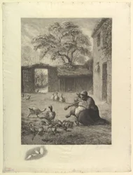 Primavera, depois de um pastel de Millet, 1888.