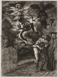Panurge deixando a casa de Raminagrobis