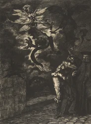 Panurge deixando Raminagrobis, 1854-55.