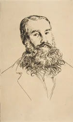 Retrato de Charles Leland, 1871.