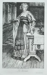 A criada, depois de H. Leys, 1868.
