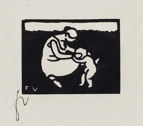 Banhista com uma criança, IX de "Les Petites Baigneuses", 1893