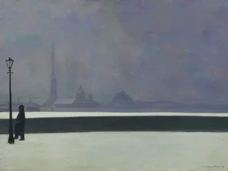 Die Newa, nevoeiro mais leve (La Néva, brume légère). 1913