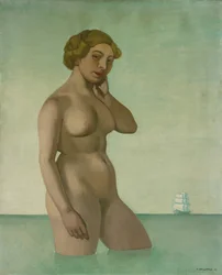Nu com uma fragata, 1916