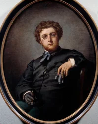 Retrato de George Bizet (1838-1875), compositor francês. Pintura de Felix Henri Giacomotti (1828-1909). Paris, Musee Carnavalet.