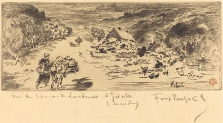 A entrada para Landemer Hague, c. 1873.