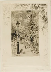 Feriado nacional no Boulevard de Clichy