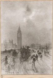 A Torre do Relógio Victoria em Londres, 1892.