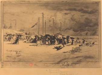 Un Grain à Trouville Squall em Trouville, 18741875.