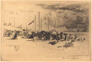 Un Grain à Trouville Squall em Trouville, 18741875.
