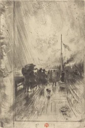 Um cais na Inglaterra, 1879.