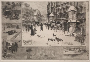 Inverno em Paris, 1879.