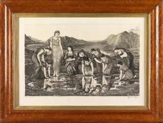 O espelho de Vênus (linha gravada em pergaminho)