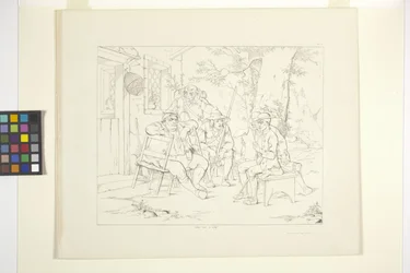 Ilustrações de Rip Van Winkle, Placa 3 (litografia)