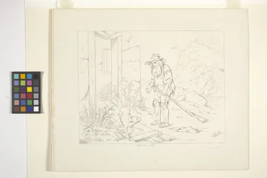 Ilustrações de Rip Van Winkle, Placa 5 (litografia)