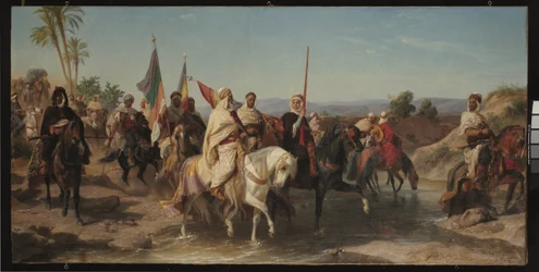 Retratos que se presume serem de Cherif Boubaghla e de Lalla Fatma n