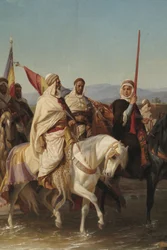 Retratos que se presume serem de Cherif Boubaghla e de Lalla Fatma n