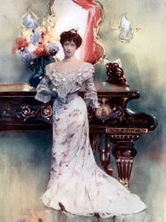 Ellis Jeffreys em O Sacramento de Judas, c1902