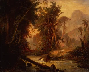 Uma Floresta Tropical na Venezuela (óleo sobre tela)
