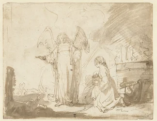 Hagar e o Anjo no Poço a Caminho de Shur