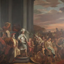 O rei Ciro entrega o tesouro saqueado do Templo de Jerusalém