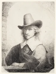 Homem de chapéu alto, c.1645-50
