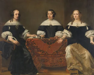 Retrato das Três Regentes do Leprozenhuis, Amsterdã, c.1668