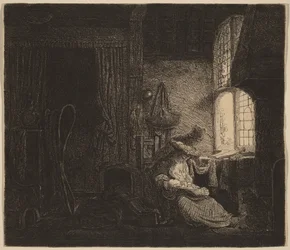 A família no quarto