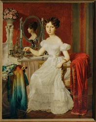 A atriz Elise Hoefer 1827 (pintura sobre tela)